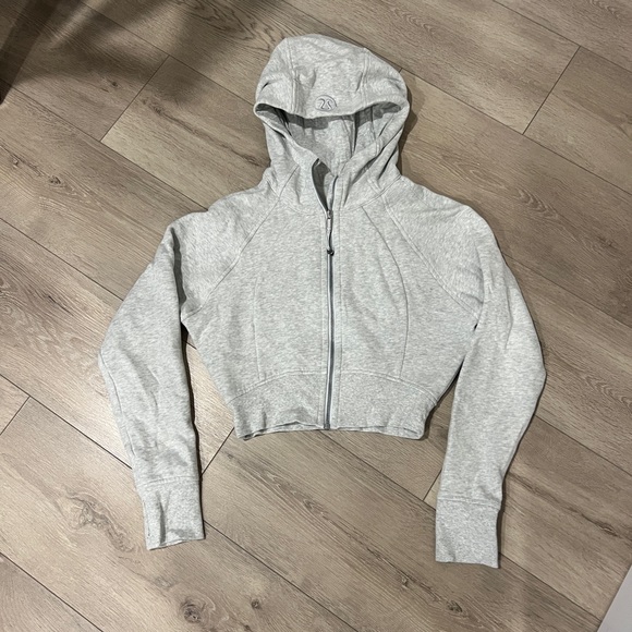 lululemon athletica Tops - Lululemon Scuba Cropped Zip-Up Hoodie
